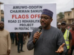 Amuwo-Odofin Chairman Sanusi Flags Off Road 23 Rehabilitation Project in FESTAC Town Amuwo-Odofin Chairman Sanusi Flags Off Road 23 Rehabilitation Project in FESTAC Town