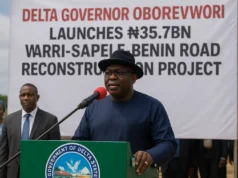 Delta Governor Oborevwori Launches ₦35.7bn Warri–Sapele–Benin Road Reconstruction Project Delta Governor Oborevwori Launches ₦35.7bn Warri–Sapele–Benin Road Reconstruction Project