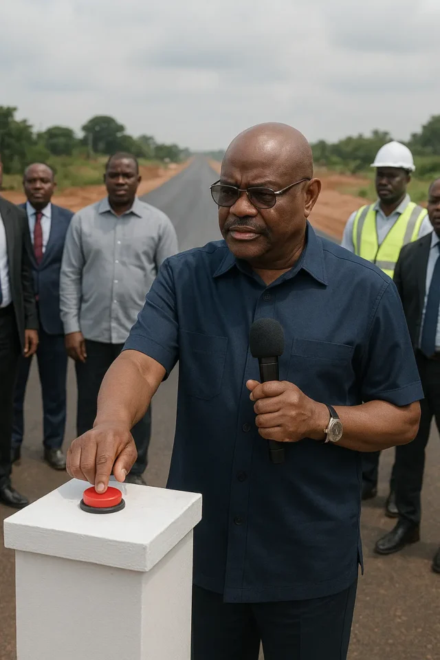 FCT Minister Wike Launches Undisclosed C01 Collector Road Project Linking Body of Benchers to Nile University