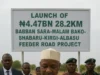 Jigawa Governor Namadi Launches ₦4.47bn 28.2km Babban Sara–Malam Bako–Shabaru–Kirgi–Albasu Feeder Road Project Jigawa Governor Namadi Launches ₦4.47bn 28.2km Babban Sara–Malam Bako–Shabaru–Kirgi–Albasu Feeder Road Project