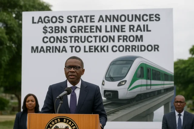 Lagos State Announces $3bn Green Line Rail Construction from Marina to Lekki Corridor