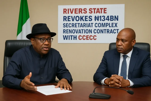 Rivers State Revokes ₦134bn Secretariat Complex Renovation Contract with CCECC