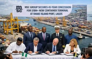 MSC Group Secures 45-Year Concession for $1bn+ New Container Terminal at Snake Island Port in Lagos MSC Group Secures 45-Year Concession for $1bn+ New Container Terminal at Snake Island Port in Lagos