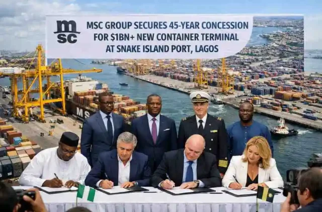 MSC Group Secures 45-Year Concession for $1bn+ New Container Terminal at Snake Island Port in Lagos