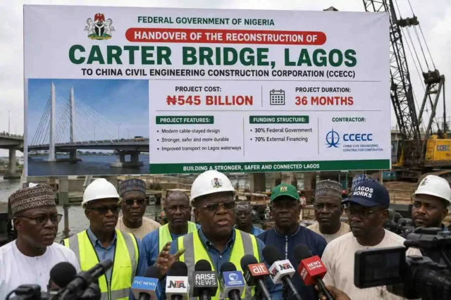FG Awards ₦545bn Contract for New Carter Bridge Reconstruction to CCECC